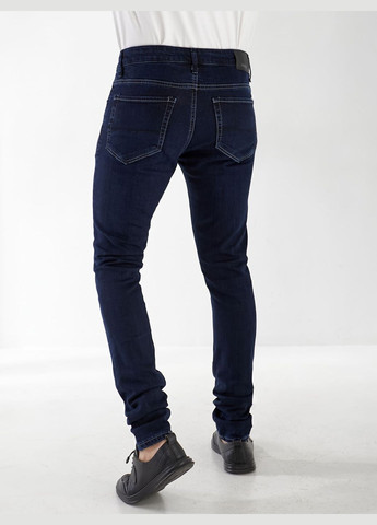 Синие демисезонные скинни джинсы maxen skinny мужские темно-синего цвета 33027 Fashion