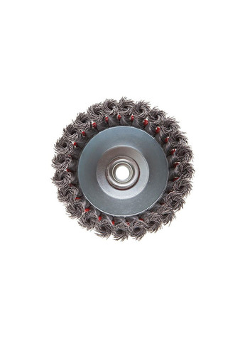 Чашкова щітка для болгарки КШМ 125 мм із плетеним дротом для роботи з деревом і металом Intertool (332205806)