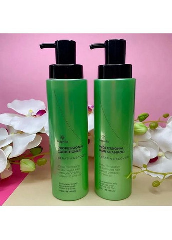 Шампунь для волосся Кератинове Відновлення безсульфатний з пантенолом BG404 №001, 400 мл Bogenia (368893929)