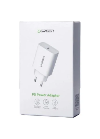 Зарядное устройство CD137 Type-C PD 20W Charger (White) (60450) Ugreen (396879644)