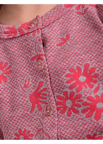 Кофта детская в цветочек коралловая No Brand (305847770)