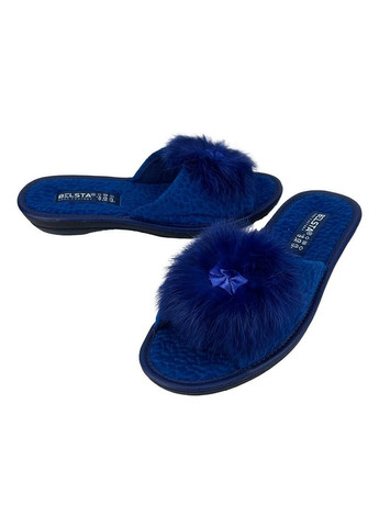 Кімнатні тапочки жіночі відкриті сині 175-4 Белста (325997820)