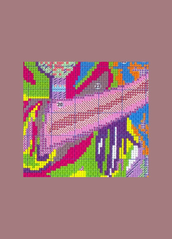 Набір для вишивання за нанесеною на канву схемою "Beauty and wolf pup".AIDA 14CT printed, 38*48 см Joy Sunday (313613095)