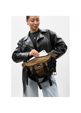 Большая женская поясная сумка бананка для планшета DynamicDart орех Sambag SB-80411700 (400734542)