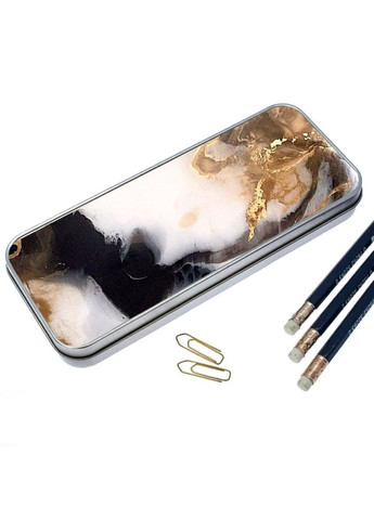 Пенал шкільний для хлопчика та дівчинки металевий картина мем арт 7*18 см Silver No Brand (309154610)