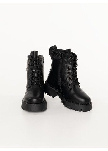 Черные зимние ботинки для девочки цвет черный cb-00232390 Kimboo