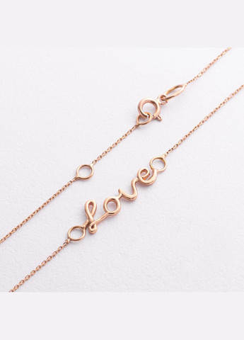 Браслет Love у червоному золоті на ногу б04172 24 24 Oniks (348830258)