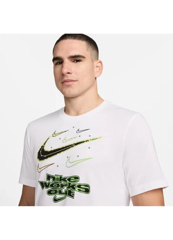 Біла футболка унісекс df tee iykyk su24 white Nike