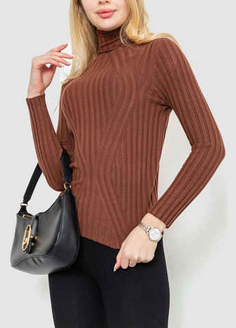 Гольф жіночий однотонний, колір чорний, Ager (288750664)