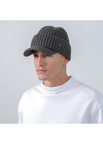 Шапка по голові з козирком чоловіча бавовна сіра ГОРДІЙ 951-464 LuckyLOOK 951-464М (367831452)