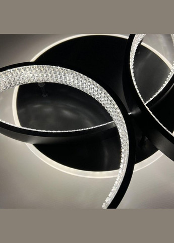 Світильник стельовий світлодіодний AKRILIKA ROUND 100 W 4R BLACK Luminaria (329439996)