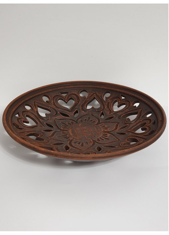 Конфетница 26 см., из красной глины No Brand (330028278)