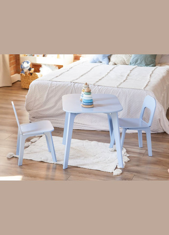 Дитячий столик і два стільчика для дітей 2-4 років Блакитний Tatoy (292867404)