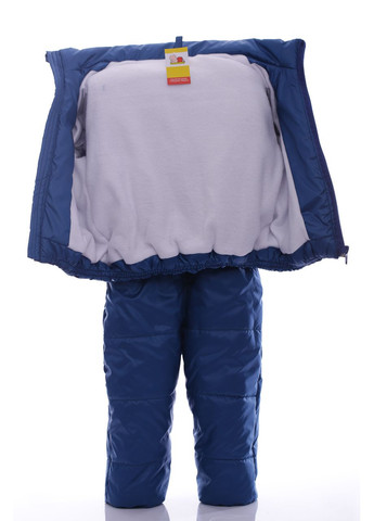 Синій демісезонний комбінезон для хлопчика на холлофайбері малюк темно-бірюзовий 86 см (44905) BABYKROHA