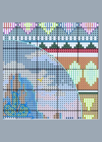 Набір для вишивання "Indian".AIDA 14CT, 27*33 см. БЕЗ нанесення на канву схеми. Joy Sunday (313613489)