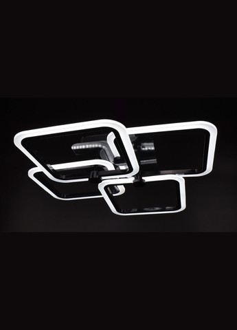 Люстра светодиодная потолочная LED светильник для квартиры на потолок лэд с пультом 25624 Черный 11х62х63 см. Sunnysky (364753135)