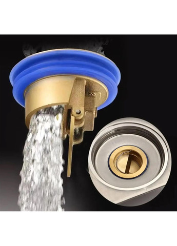 Гідрозатвор для зливного трапа душа 42 мм (0083/silver) No Brand (352720289)