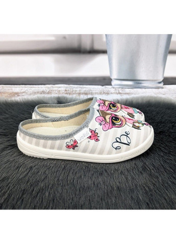 Серые тапочки детские для девочки Waldi