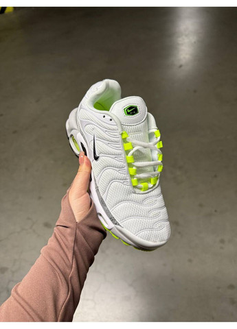 Белые демисезонные кроссовки мужские nike tn white electric найк аир макс тн плюс No Brand