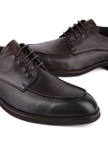 Коричневые мужские туфли 846-10-bc031 вл-23 коричневый кожа Miguel Miratez