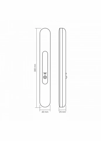 LED Світильник акумуляторний з датчиком руху VL-NL013W-SR 150Lm 3000/4000/6500K USB-C, до 10 год роботи Videx (311226021)