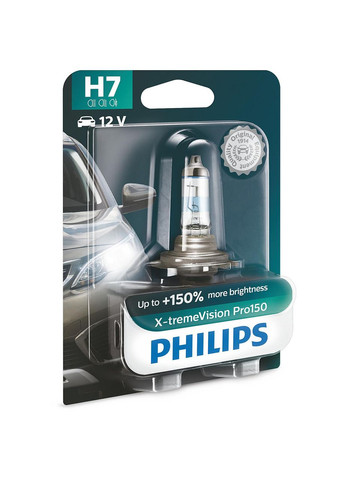 Автолампа галогеновая 55W H7 12V 55W PX26D/X-TREMEVISION PRO150 - НА 150% УВЕЛИЧЕН СВЕТОВЫЙ ПОток / 1ШТ. PRO (355340515)
