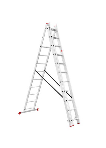 Лестница 3- раскладная 7887 мм х 3x12 ступеней (LT-0312) алюминиевая Intertool (335049381)