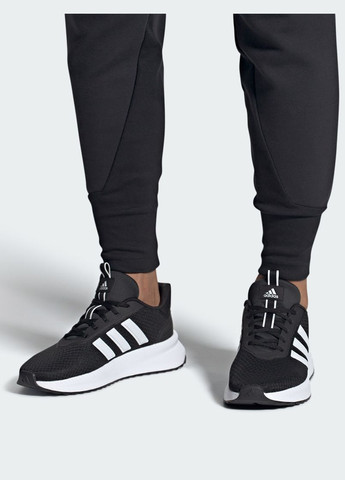 Черные всесезонные мужские кроссовки id0468 черный ткань adidas