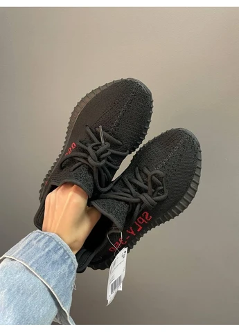 КРОССОВКИ ЖЕНСКИЕ ADIDAS YEEZY BOOST 350 V2 BRED АДИДАС ИЗИ БУСТ КРАСНЫЕ No Brand красные демисезоны (391967854)