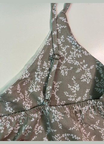 Женская рубашка из вискозы с кружевом "Нежность", грейдж серая Cosy (330142305)