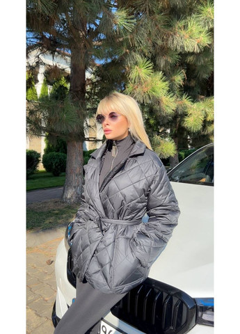 Чорна демісезонна куртка, колір чорний Fashion