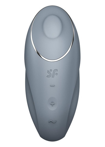 Вібратор для клітора Tap & Climax 1 з вібрацією та постукуванням, сірий Satisfyer (339863936)