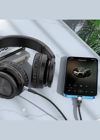 Кабель конвертер для iPhone UPA26 Fresh digital audio conversion cable - 3.5 - Lightning Hoco (293345989)