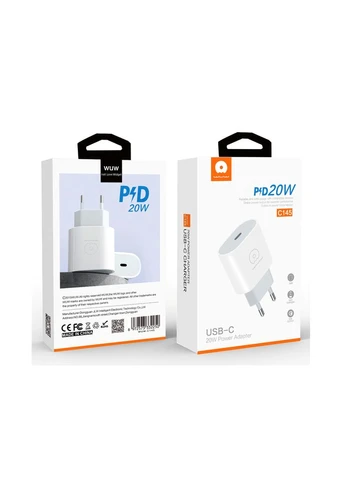 Сетевое зарядное устройство C145 PD 20W USB C белый WUW (389206852)