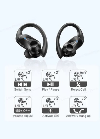 Беспроводные наушники LP75 ThinkPlus Bluetooth 5.3 для iPhone/Android (Black) Lenovo (297869180)