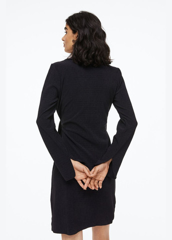 Чорна повсякденний сукня для годуючих H&M однотонна