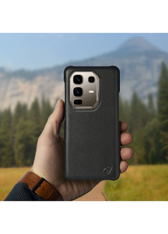 Шкіряна накладка Cover для Infinix Note 50 Pro Plus 5G Чорний (79720) Stenk (362376440)
