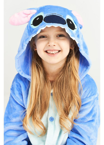 Піжама кігурумі дитяча Стіч синій 100 (95-105 см) Jamboo (371133690)