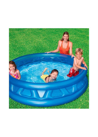 Бассейн детский надувной круглый на 790л 188х188х46 см Синий (58431) Intex (346133212)