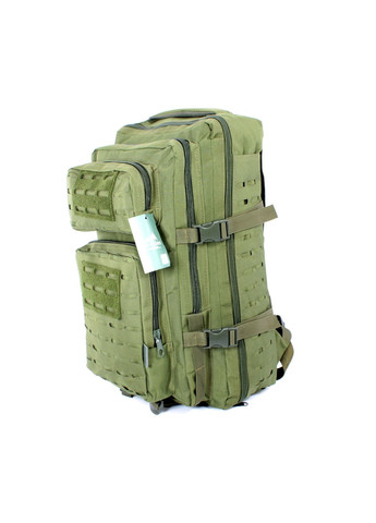 Рюкзак тактичний 30 л, два відділення, фронтальні кишені, додаткові стяжки, розмір 50*28*20 см, олива Accord (284338137)