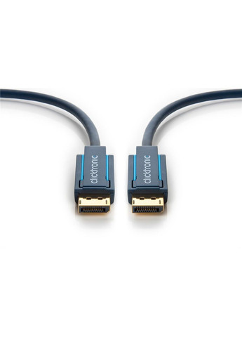 Кабель монітора сигнальний DisplayPort M/M (тато/тато) 2.0m v1.4 8K@60Hz 19pin D=7.3mm OFCu ClickTronic (369645590)
