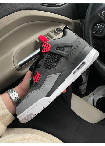 КРОССОВКИ ЖЕНСКИЕ NIKE AIR JORDAN 4 INFARED НАЙК АИР ДЖОРДАН No Brand белые демисезоны (367176564)