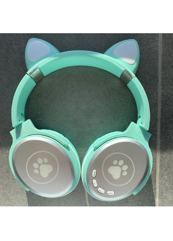 Беспроводные складные аккумуляторные Bluetooth наушники с кошачьими ушками микрофоном (478397-Prob) Зеленые Unbranded (304936800)