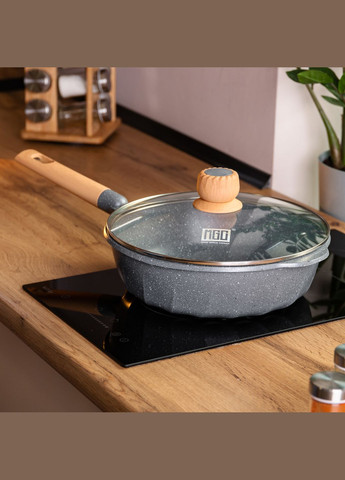 Сотейник алюминиевый 4,3 л с антипригарным покрытием. MGC (328603392)