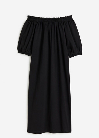 Черное кэжуал платье H&M однотонное