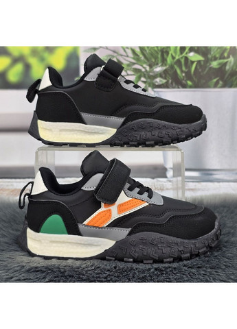 Черные демисезонные кроссовки подростковые Kimboo