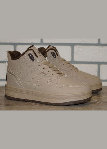 Бежевые повседневные, кэжуал зимние хайтопы зимние подростковые / ботинки зимние подростковые бежевые FDEK