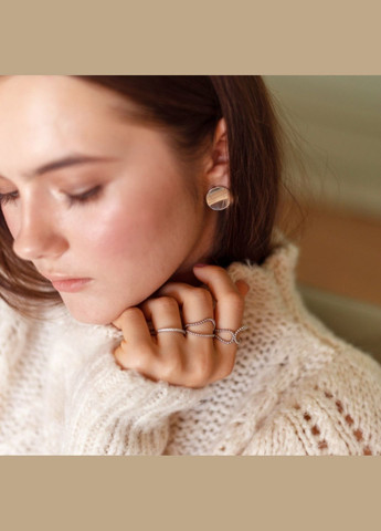 Серебряные серьги серёжки Круг без камней серебро 925 пробы Родированное 1029 4.28г No Brand (306741255)