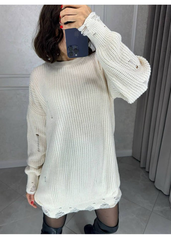 Молочна вечірня сукня трикотажна вільного крою, туреччина — заміри в описі Vione однотонна