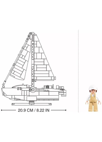 Конструктор 3D-конструктор Model Bricks Яхта 260 дет. M38-B1190 Sluban (362275280)